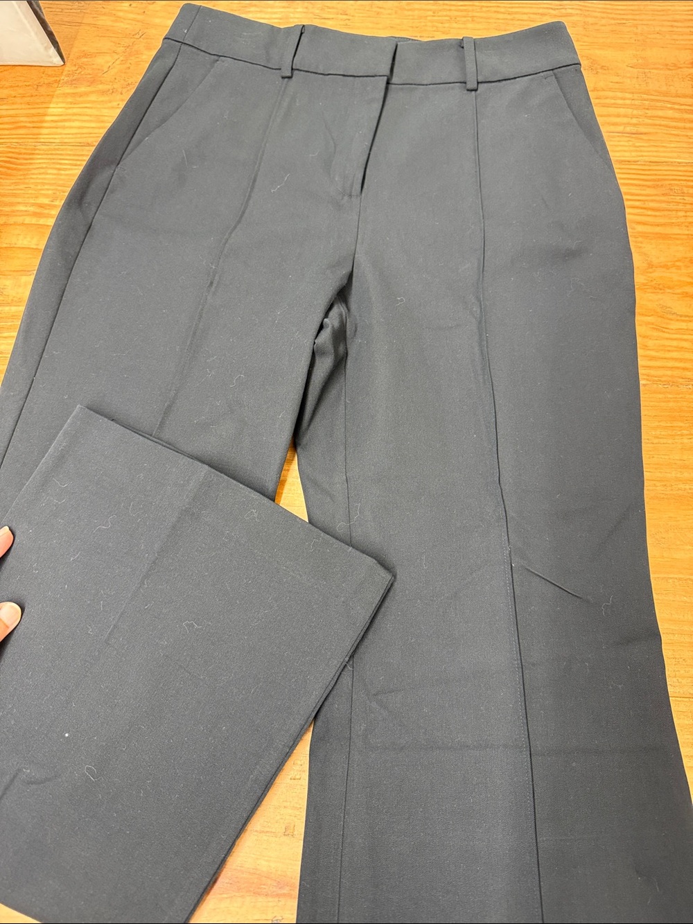 LOFT the Sutton flare Black Boot-Cut Dress Trousers